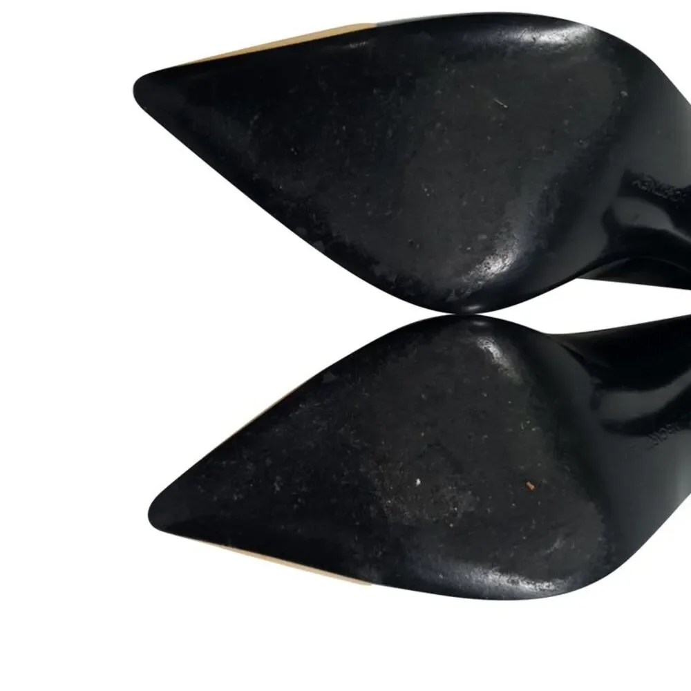 Stella Mccartney Pointed-Toe Pumps in Black Leather